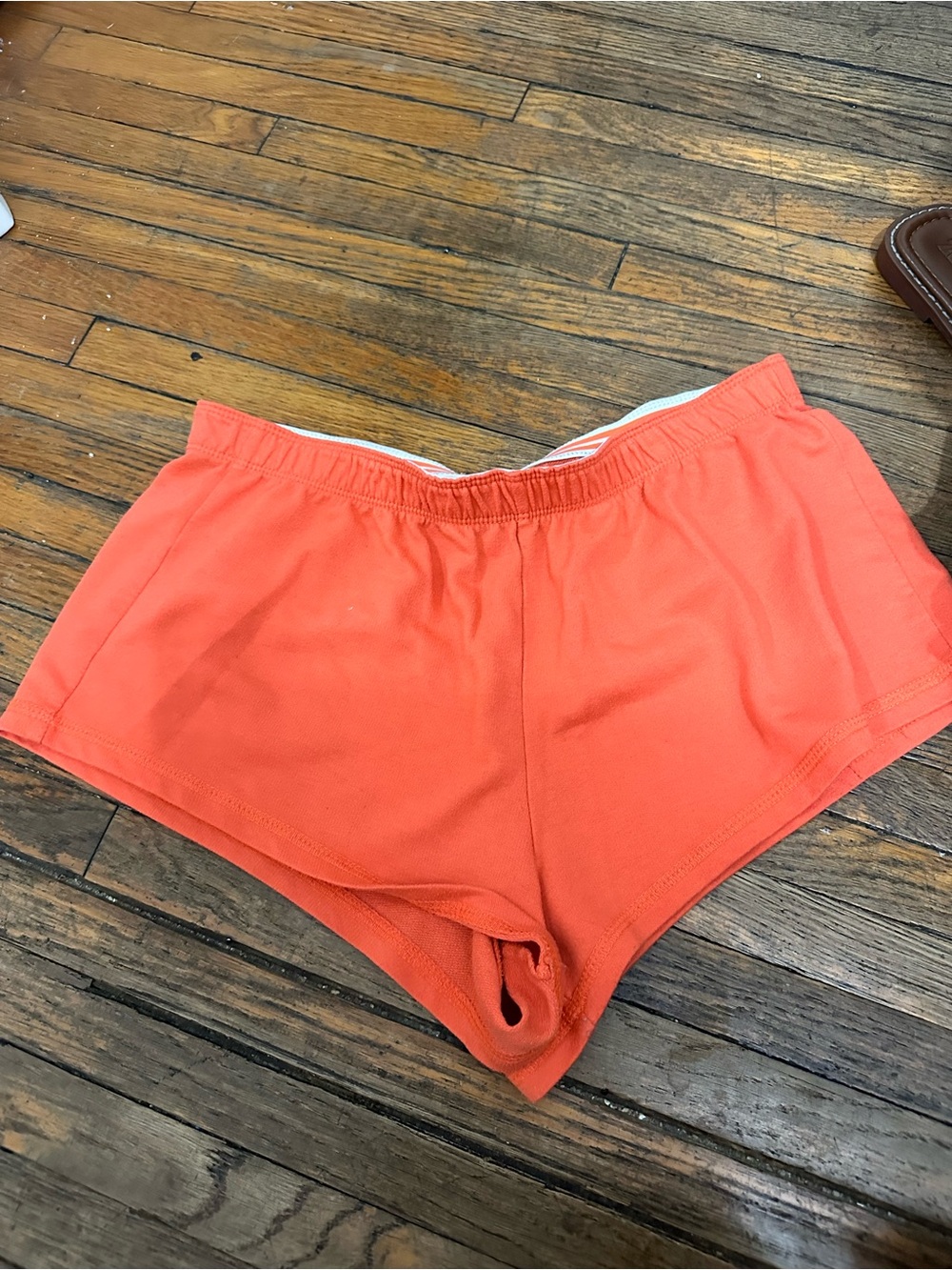 Women's Coral Athletic Lounge Shorts with Elastic Waist